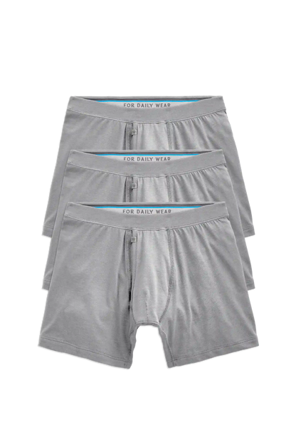 3-Pack SILVER Boxer Briefs