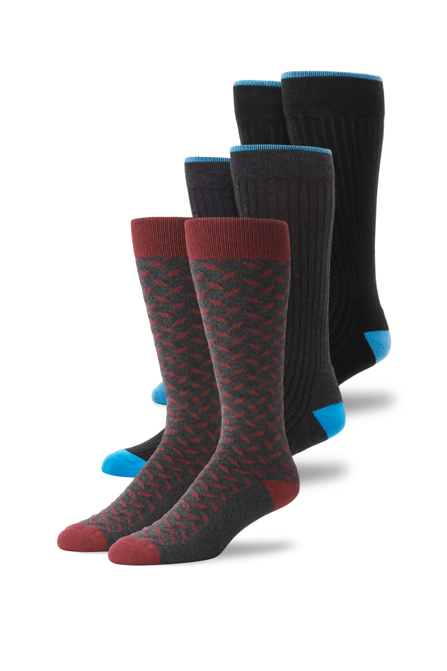 3-Pack Everyday Extended Crew Socks
