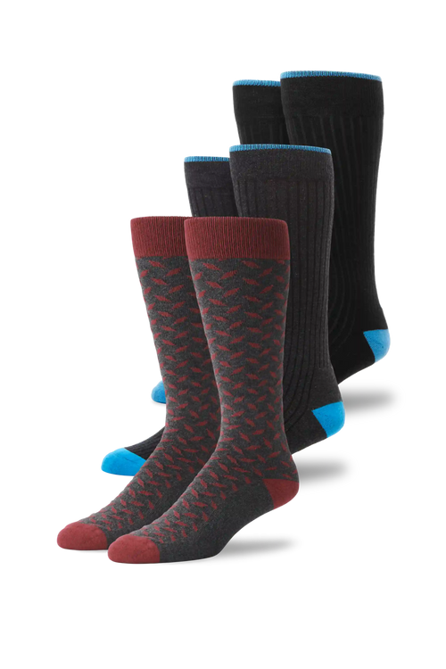 3-Pack Everyday Extended Crew Socks
