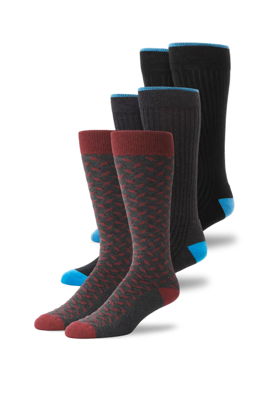 3-Pack Everyday Extended Crew Socks