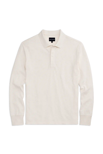Heavyweight Slub Long Sleeve Polo