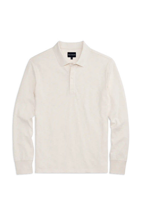 Heavyweight Slub Long Sleeve Polo