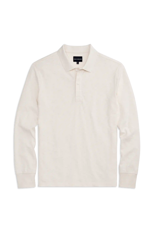Heavyweight Slub Long Sleeve Polo