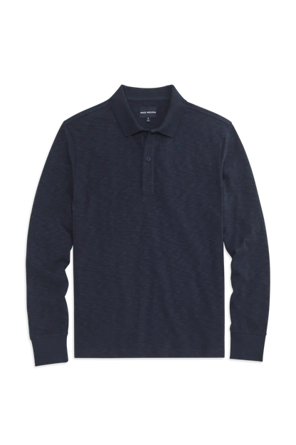 Heavyweight Slub Long Sleeve Polo
