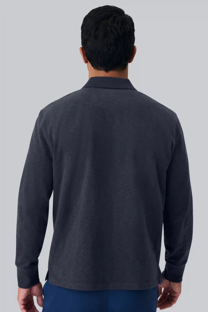 Heavyweight Slub Long Sleeve Polo