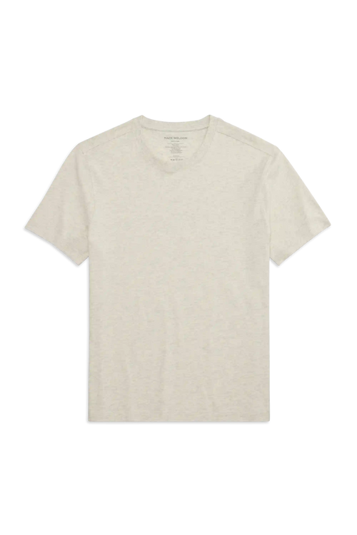 Linen Jersey Crew Neck T-Shirt