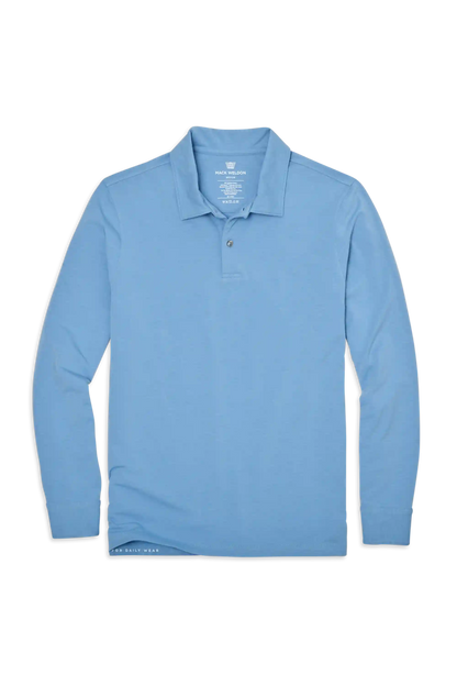 SILVER Long Sleeve Polo
