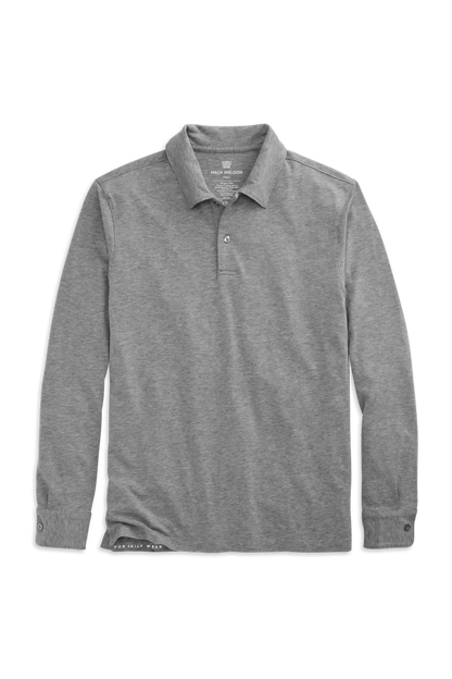 SILVER Long Sleeve Polo