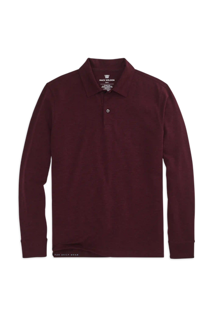 SILVER Long Sleeve Polo