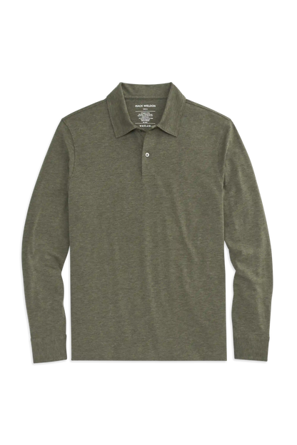 SILVER Long Sleeve Polo
