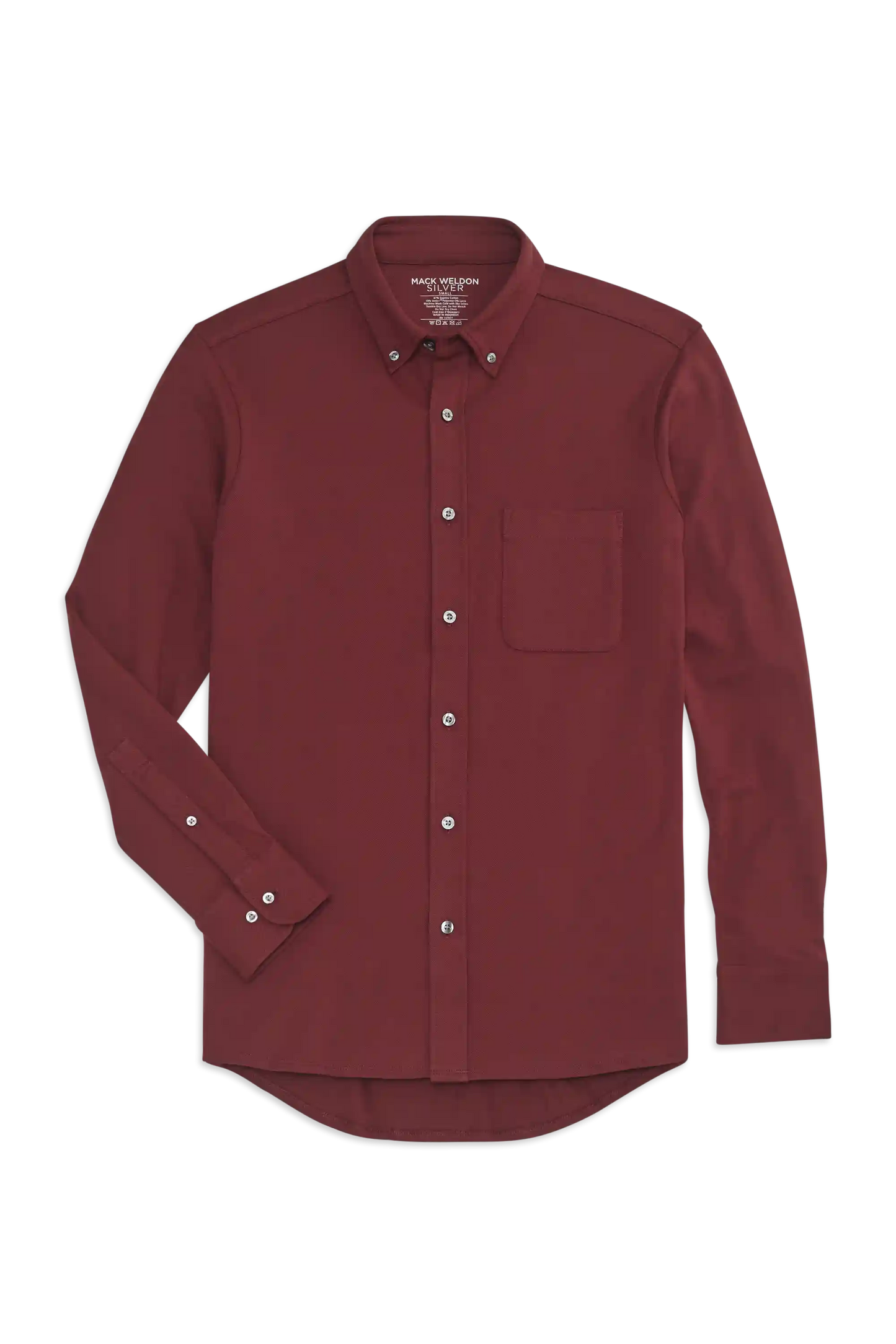 SILVER Pique Button Up