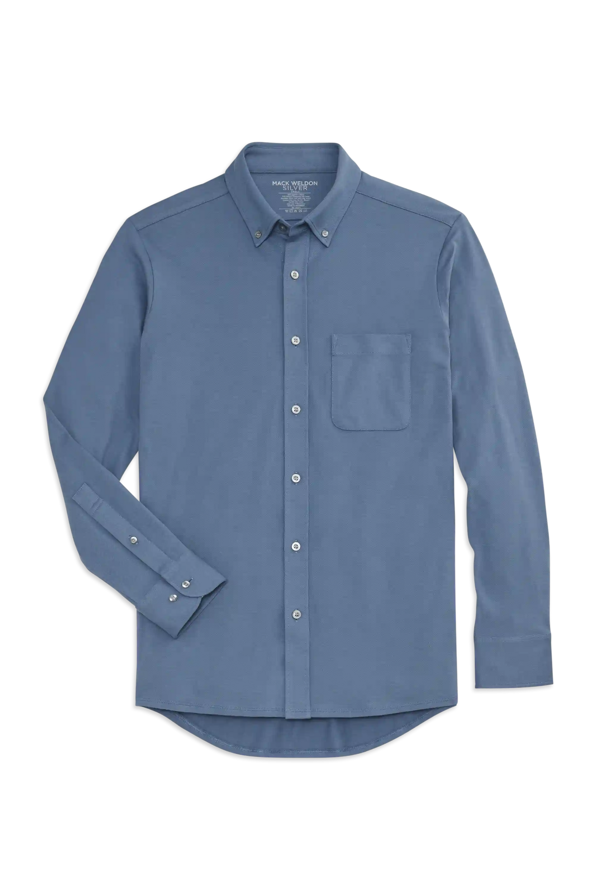 SILVER Pique Button Up