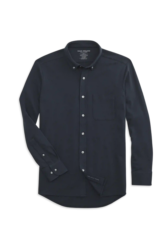 SILVER Pique Button Up