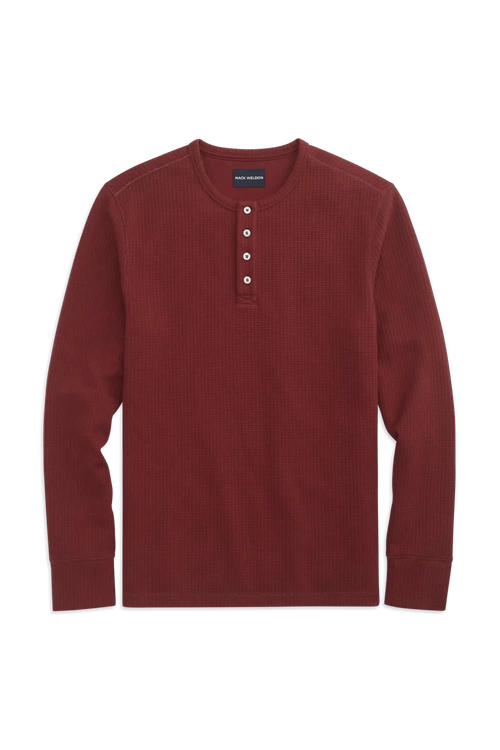 WARMKNIT Waffle Long Sleeve Henley