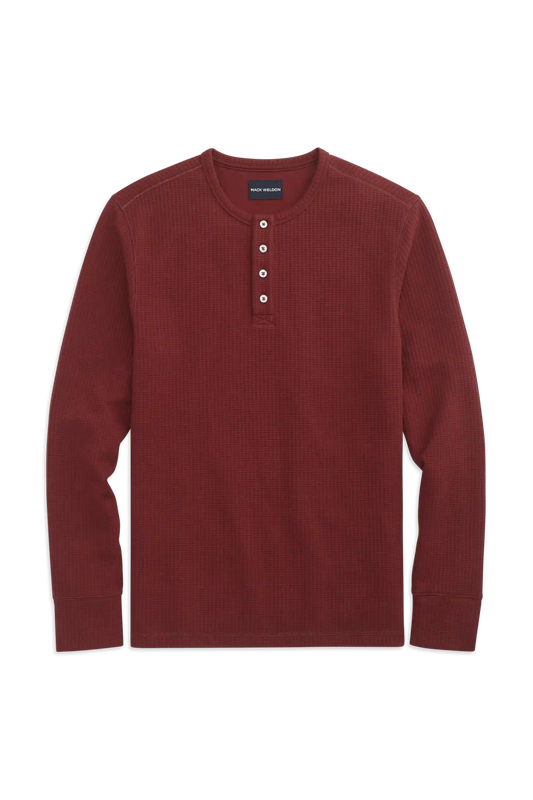 WARMKNIT Waffle Long Sleeve Henley