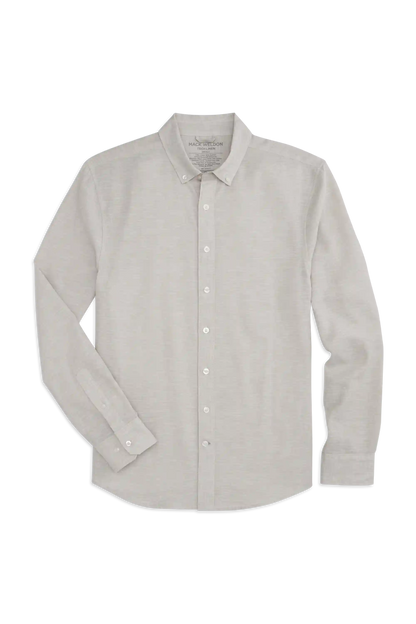 Tech Linen Button Up