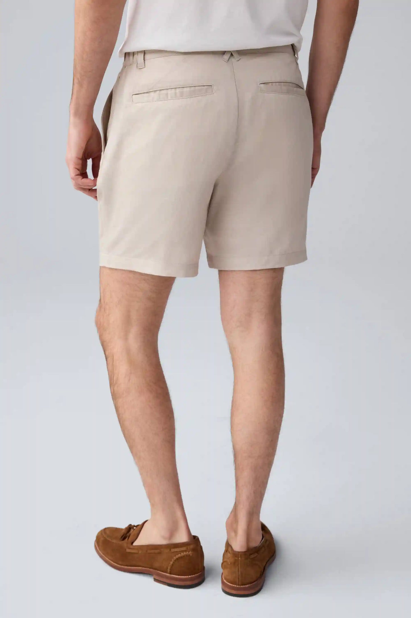 Tech Linen Pleated Short