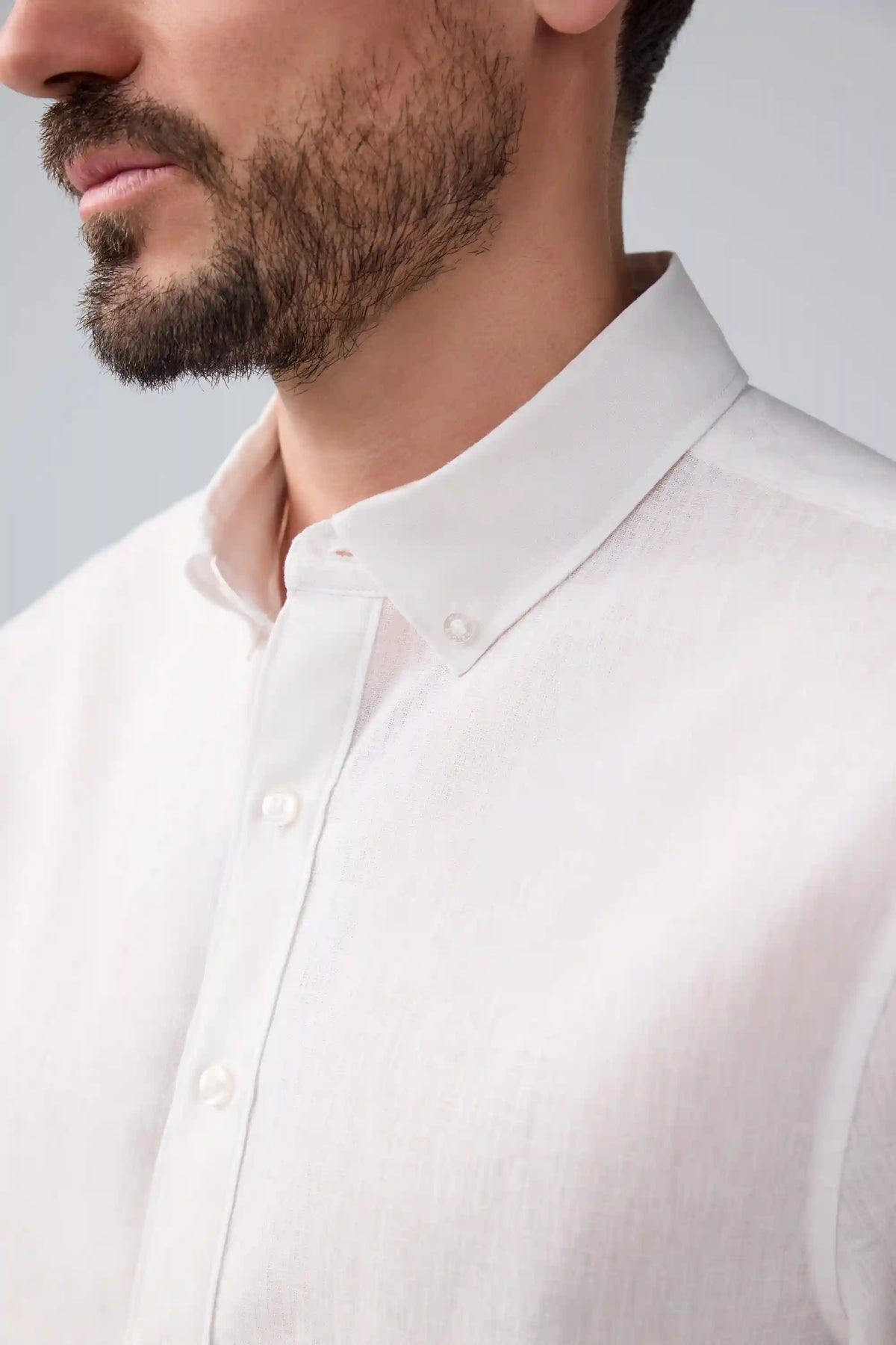Tech Linen Button Up