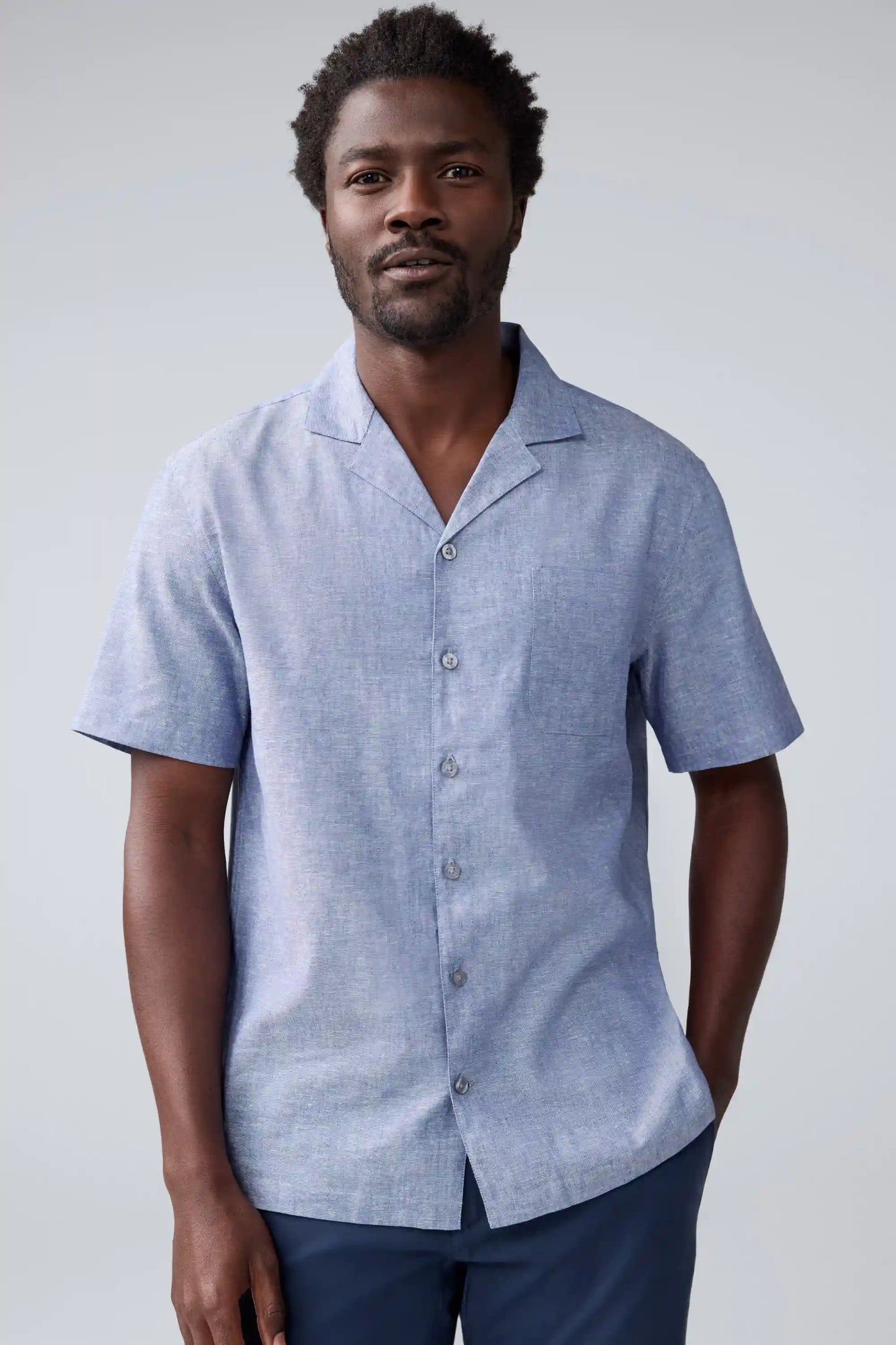 Tech Linen Camp Shirt