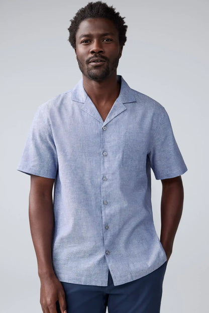 Tech Linen Camp Shirt