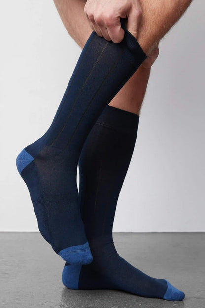 3-Pack SILVER Extended Crew Dress Sock