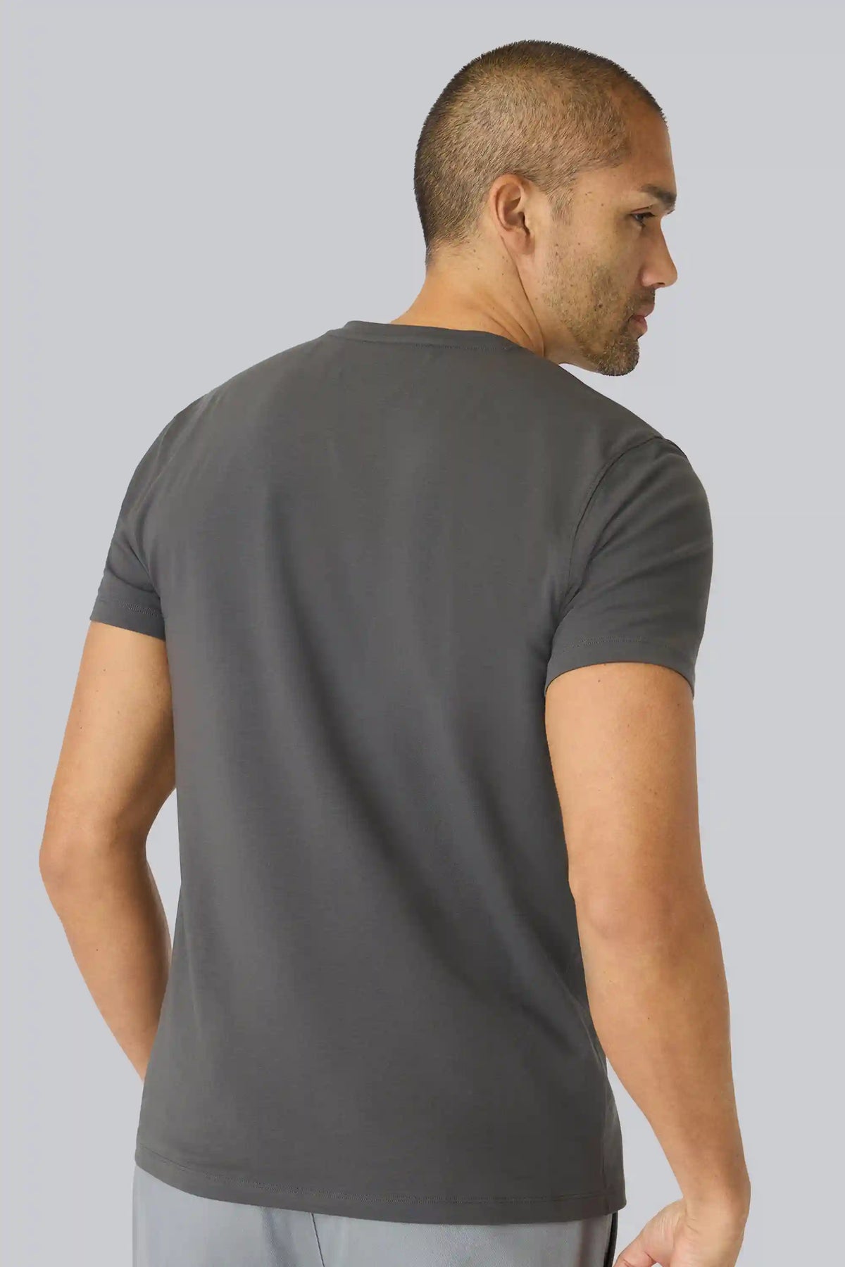 SILVER V-Neck T-Shirt
