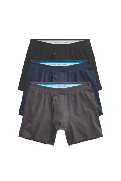 3-Pack SILVER Boxer Briefs