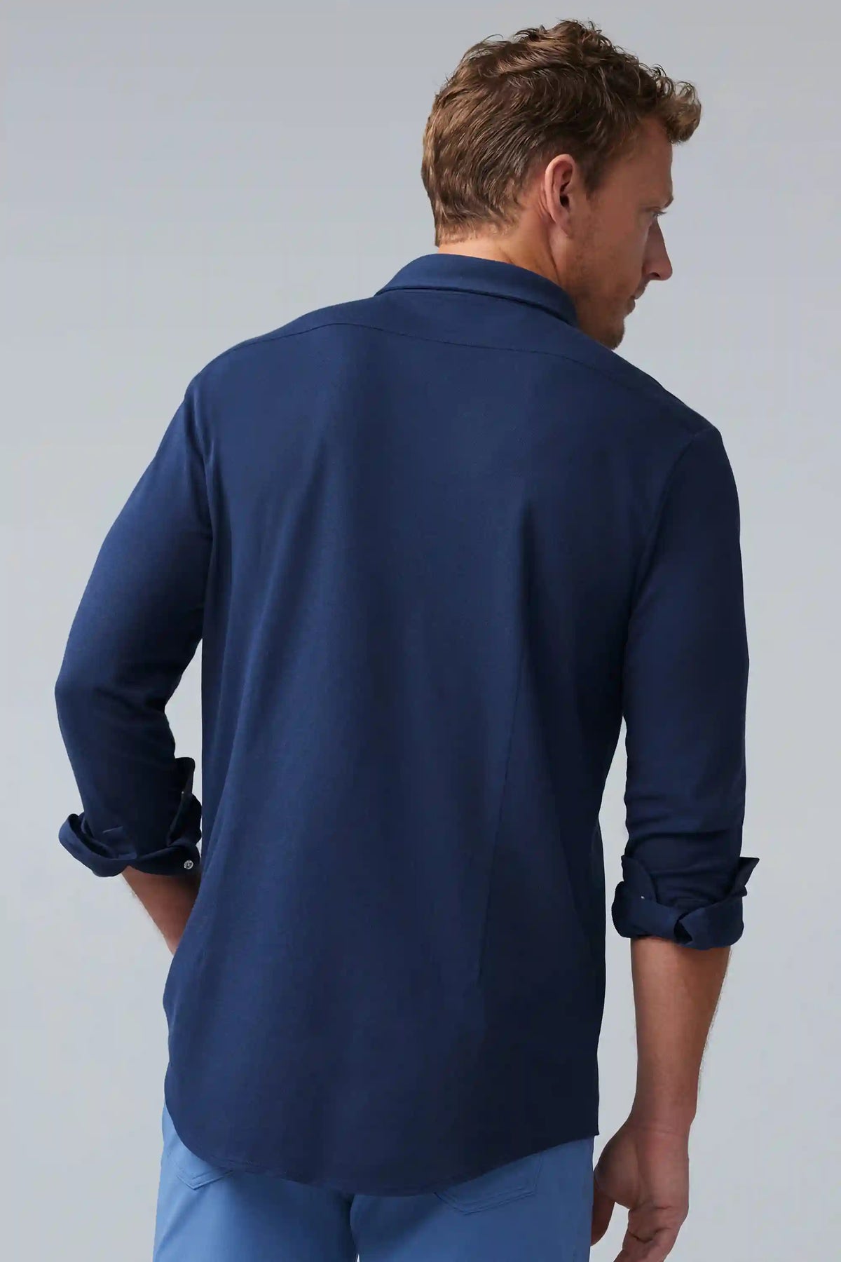 SILVER Pique Button Up