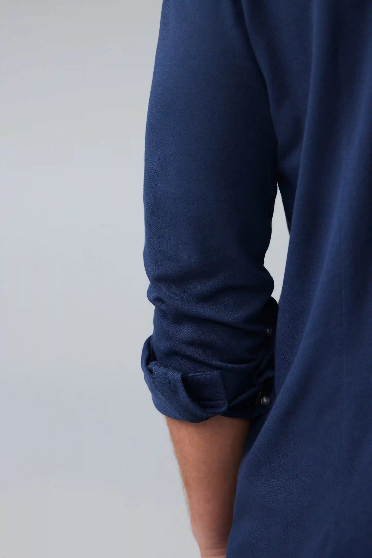 SILVER Pique Button Up