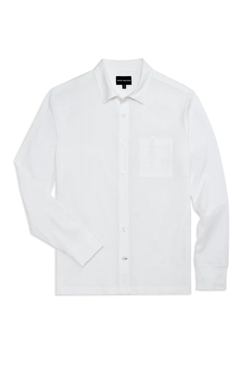 SILVER Jersey Button Up
