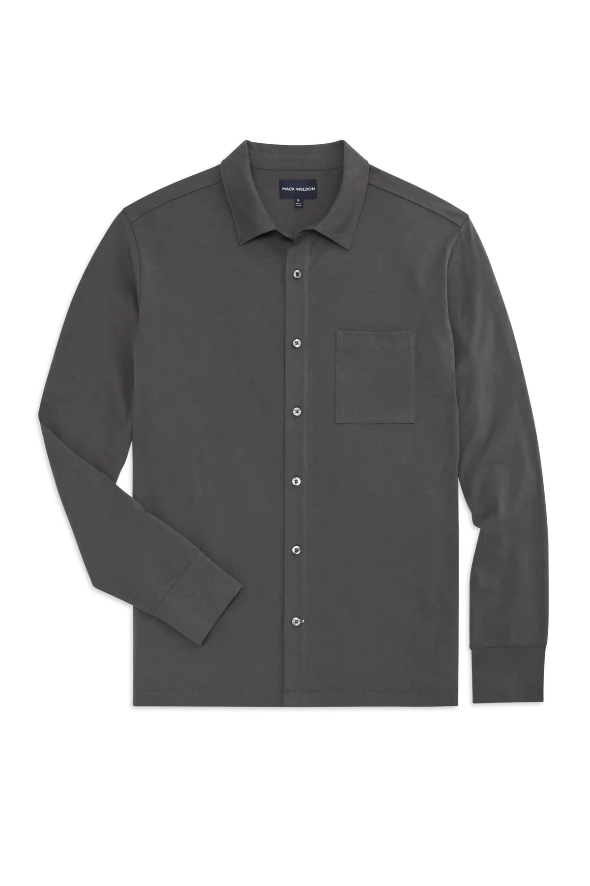 SILVER Jersey Button Up