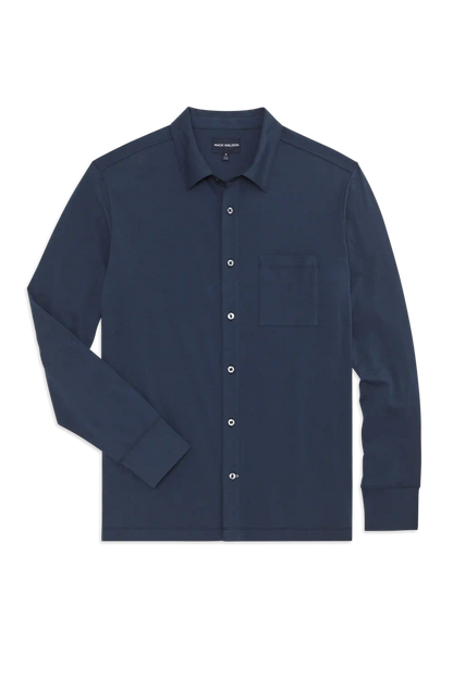 SILVER Jersey Button Up