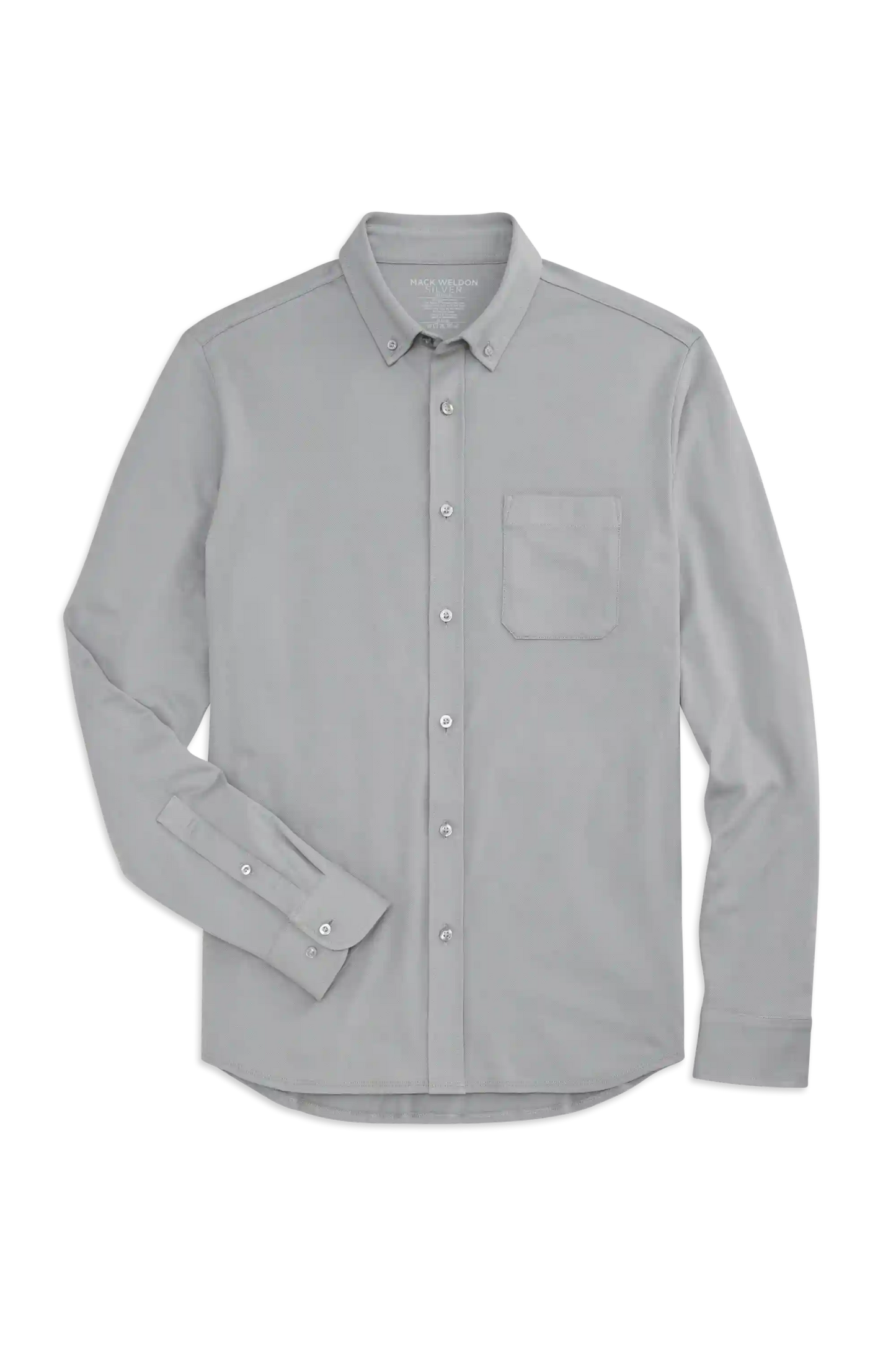 SILVER Pique Button Up