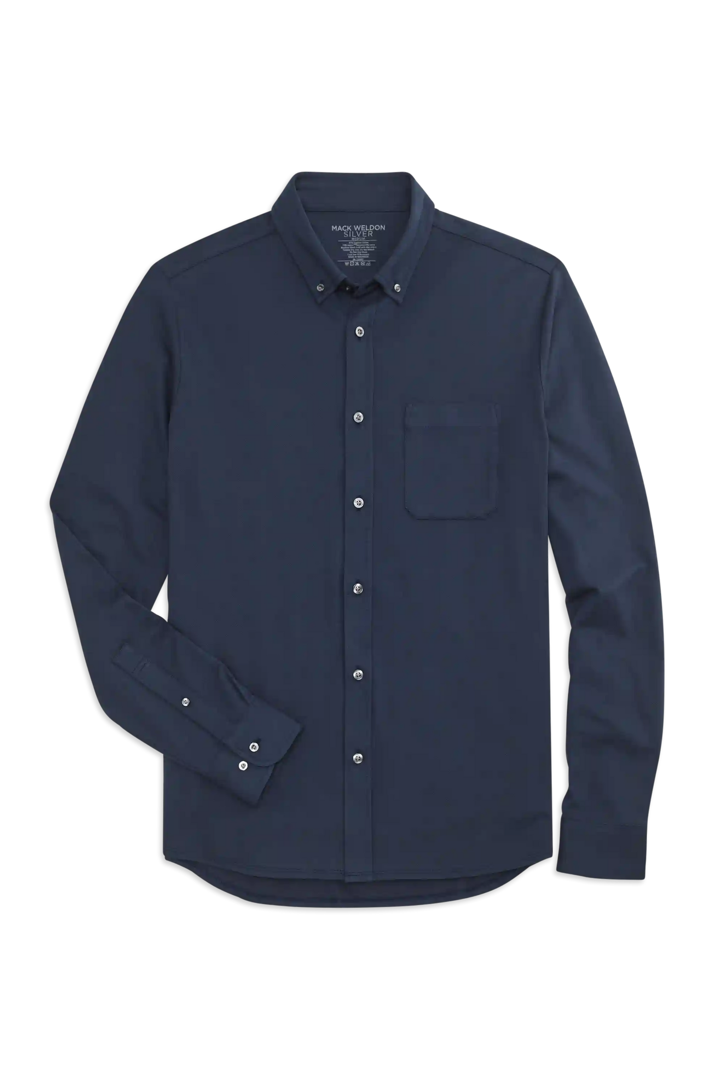 SILVER Pique Button Up