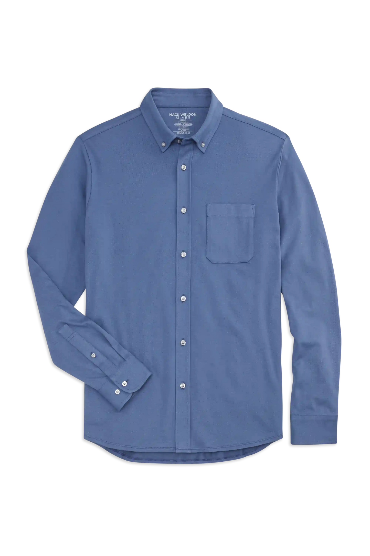 SILVER Pique Button Up