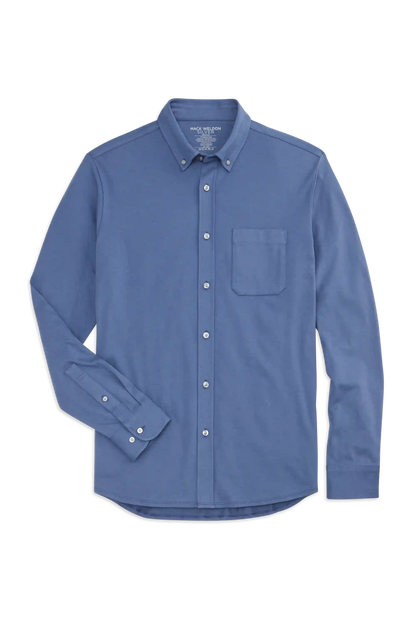 SILVER Pique Button Up