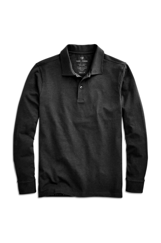 SILVER Long Sleeve Polo