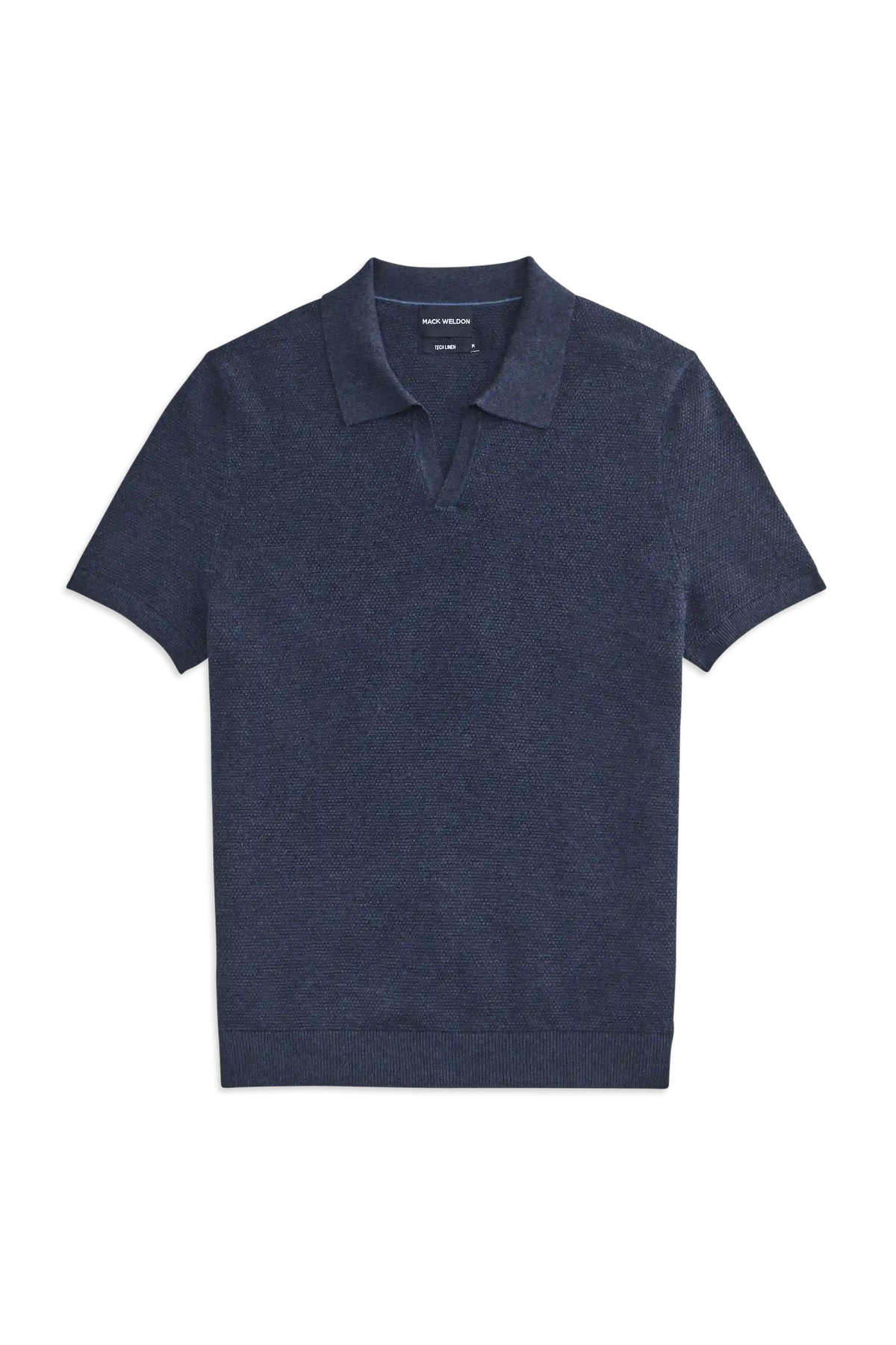 Tech Linen Johnny Collar Sweater Polo