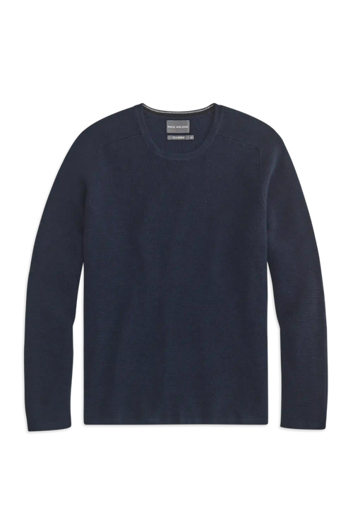 Tech Merino Waffle Crew Neck Sweater