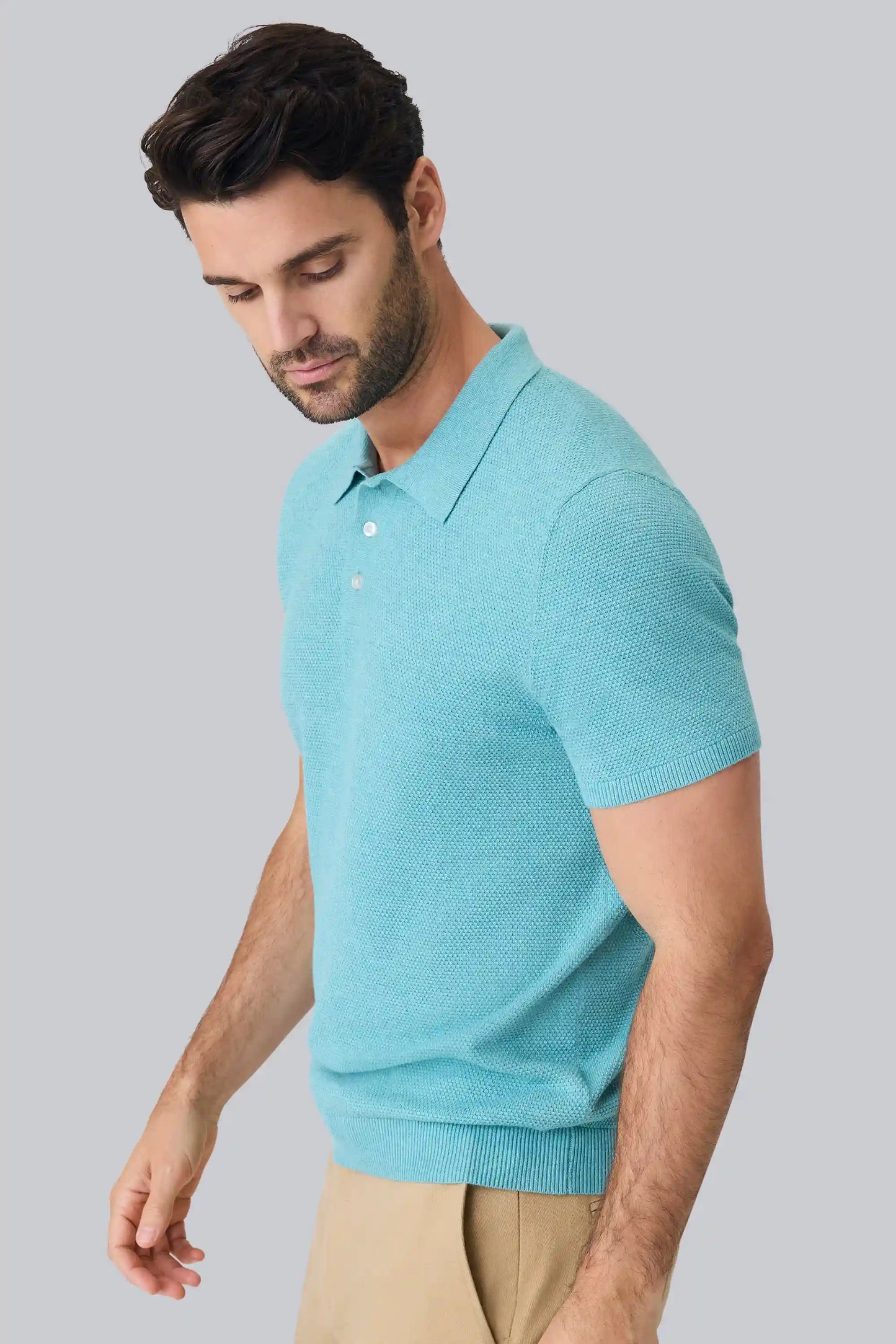 Tech Linen Sweater Polo