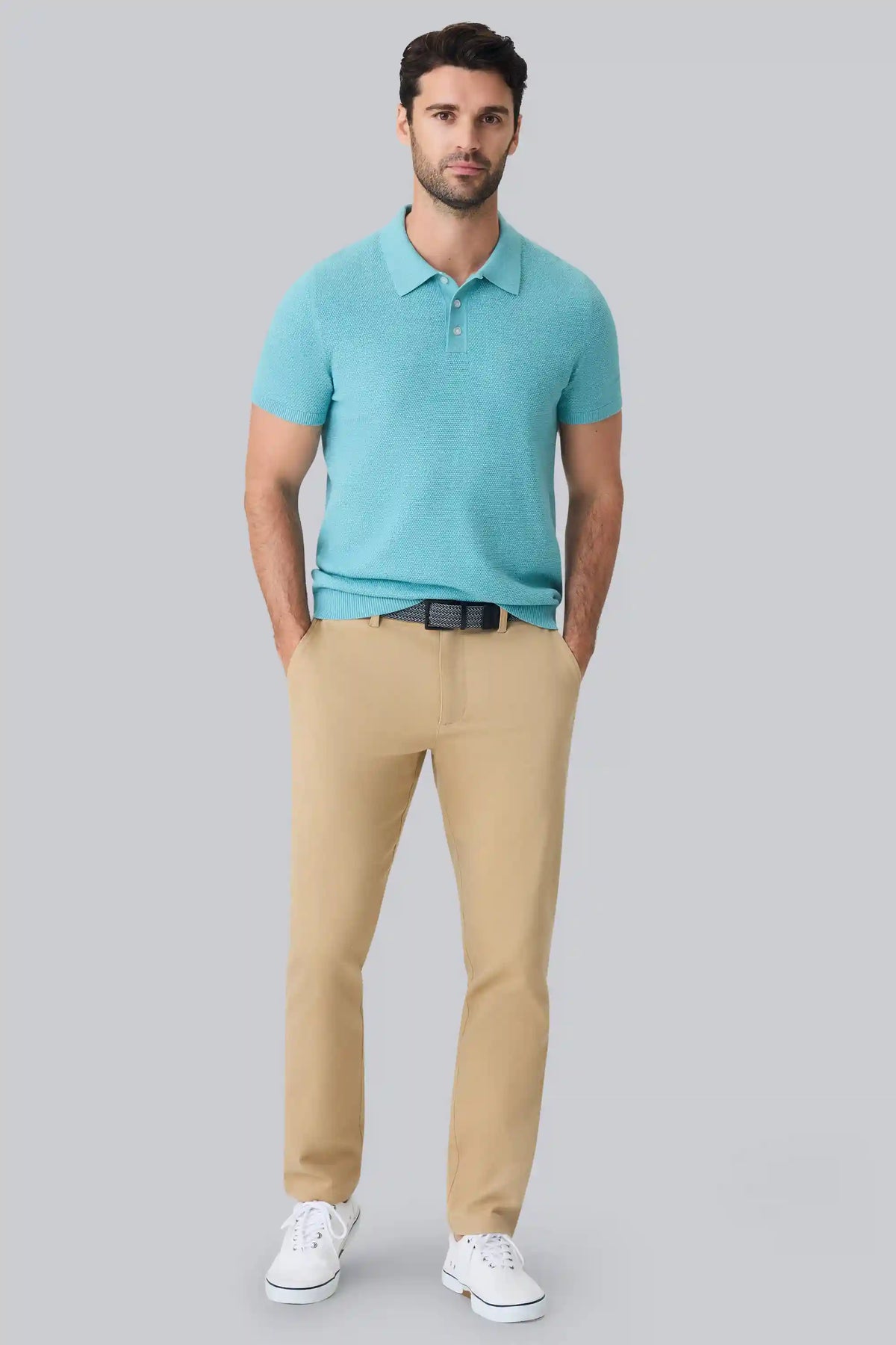 Tech Linen Sweater Polo