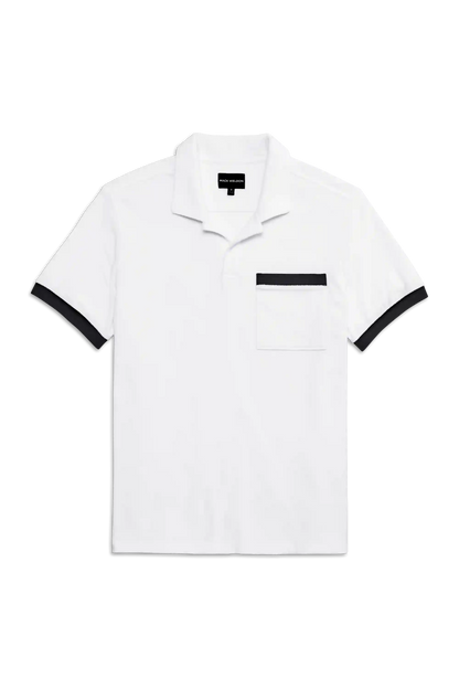 Terry Cloth Johnny Collar Polo