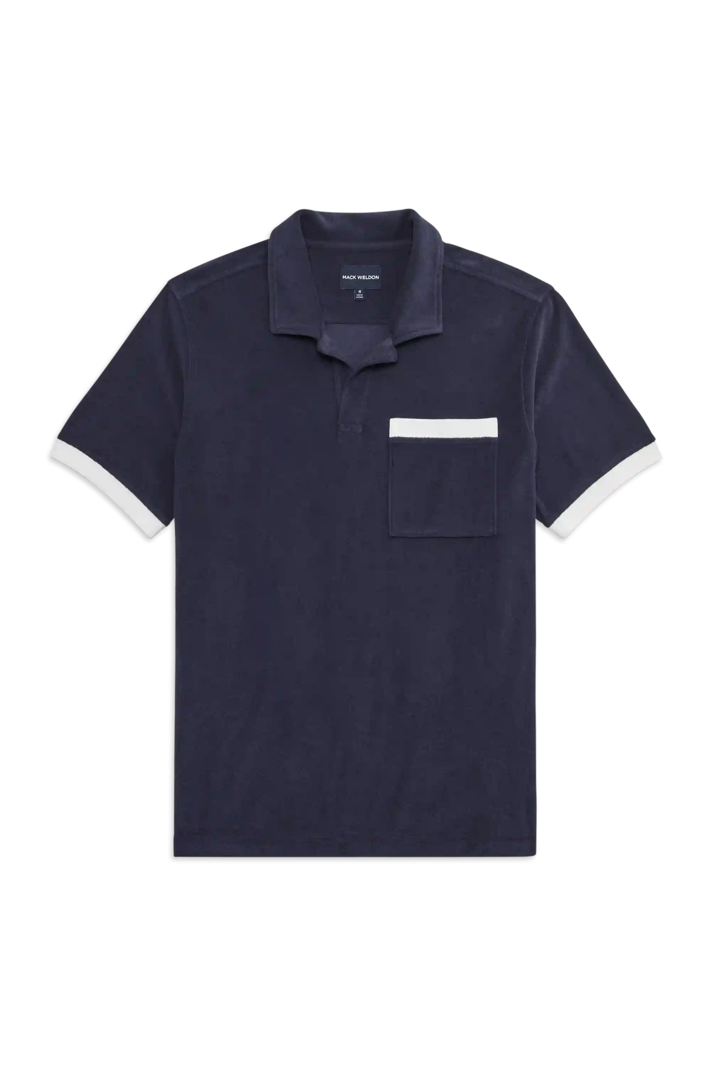Terry Cloth Johnny Collar Polo