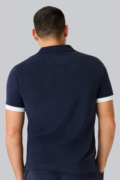 Terry Cloth Johnny Collar Polo