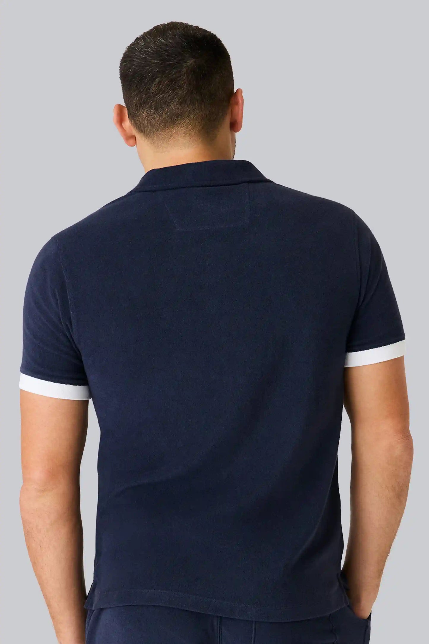 Terry Cloth Polo + Shorts Set