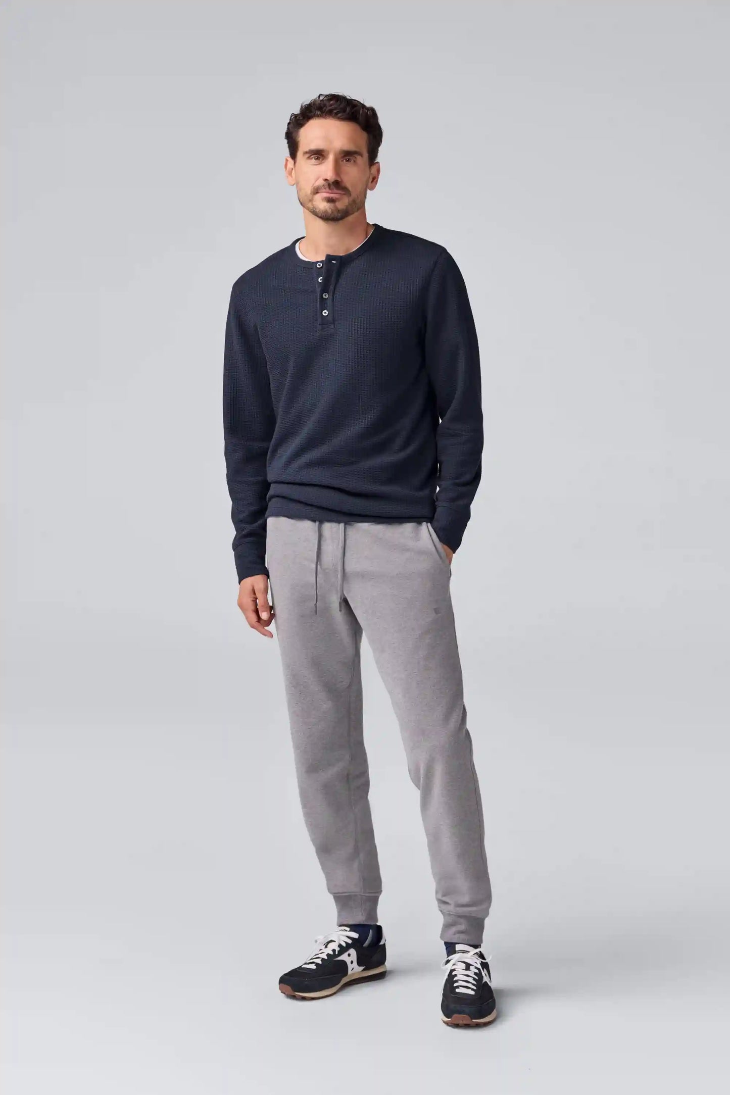 WARMKNIT Waffle Long Sleeve Henley