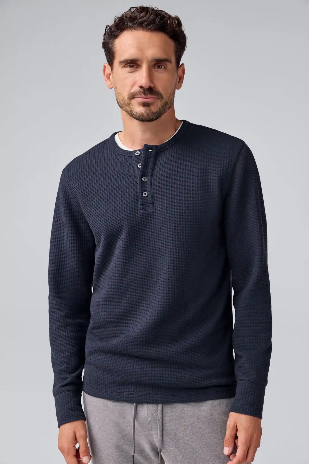 WARMKNIT Waffle Long Sleeve Henley