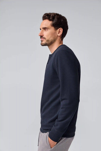WARMKNIT Waffle Long Sleeve Henley